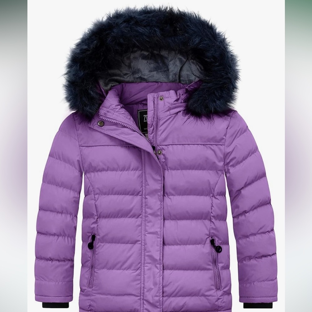 Girls Puffer Jacket soft fleece lined
